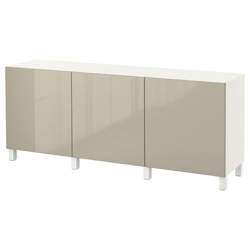 Комбинация для хранения - IKEA BESTÅ/BESTA/БЕСТА/БЕСТО ИКЕА, 180x40x74 см, серый,