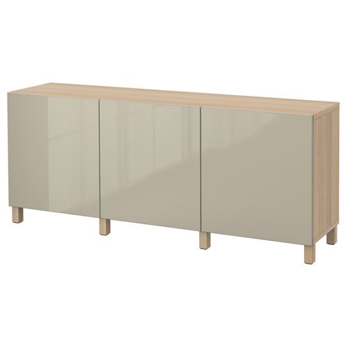 Комбинация для хранения - IKEA BESTÅ/BESTA/ БЕСТА/БЕСТО ИКЕА, 180x40x74 см, серый