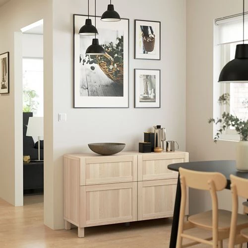 Комбинация для хранения - IKEA BESTÅ/BESTA, 120x42x74 см, коричневый, Беста/Бесто ИКЕА (изображение №3)