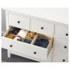 Комод с 8 ящиками - IKEA HEMNES, 96x160 см, белый, Хемнэс ИКЕА (изображение №4)