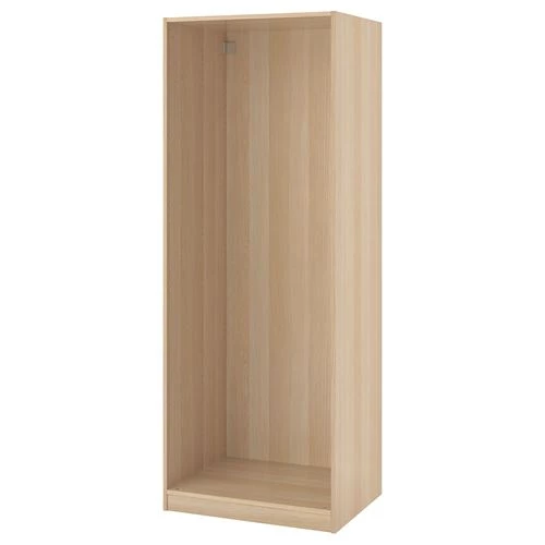Каркас гардероба - IKEA PAX, 75x58x201 см, под беленый дуб ПАКС ИКЕА (изображение №1)