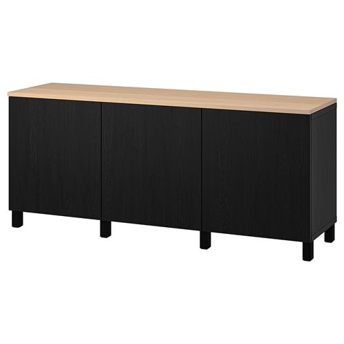 Комбинация для хранения - IKEA BESTÅ/BESTA/ БЕСТО ИКЕА, 180x42x76 см, черный