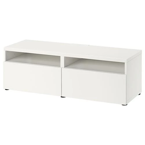 Тумба под ТВ - IKEA BESTÅ/BESTA, 120x42x39 см, белый, Бесто ИКЕА (изображение №1)