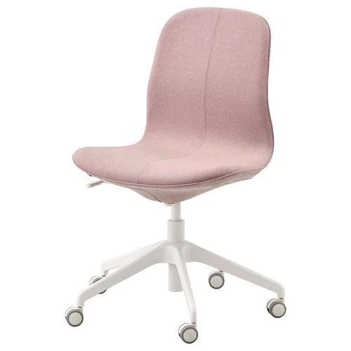 Офисный стул - IKEA LÅNGFJÄLL/LANGFJALL,  68x68x92см, розовый, ЛОНГФЬЕЛЛЬ ИКЕА (изображение №1)