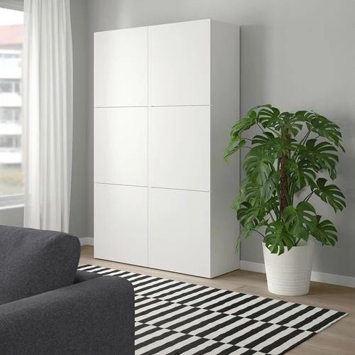 Комбинация для хранения - IKEA BESTÅ/BESTA /Беста/Бесто ИКЕА, 120x40x192 см, белый, (изображение №6)