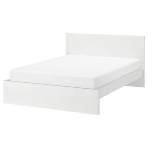 Каркас кровати - IKEA MALM/LОNSET/LÖNSET , 140х200 см, белый МАЛЬМ/ЛОНСЕТ ИКЕА