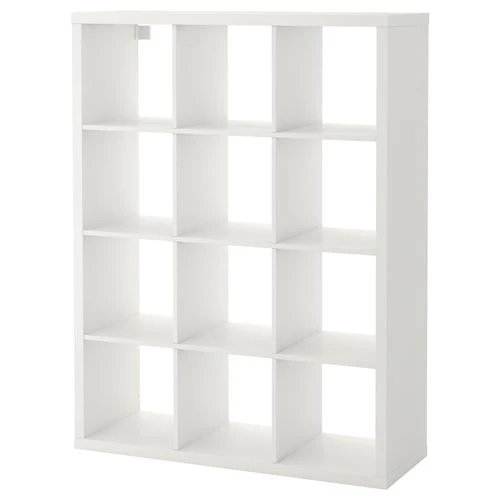 Стеллаж 12 ячеек - IKEA KALLAX, 112х147 см, белый, КАЛЛАКС ИКЕА (изображение №1)