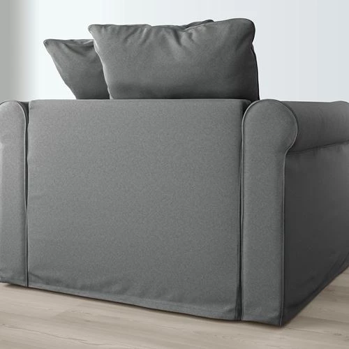Кресло - кровать - GRÖNLID / GRОNLID IKEA/ ГРЕНЛИД ИКЕА,  117х104 см, серый (изображение №4)