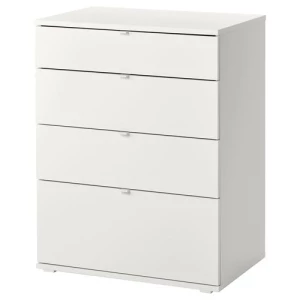 Комод с 4 ящиками - IKEA VIHALS/ВИХАЛС ИКЕА, 47х70х90 см, белый