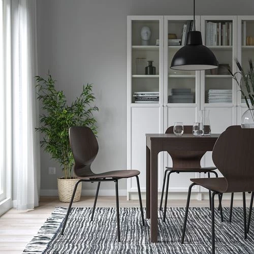 Стул - IKEA SIGTRYGG/SEFAST, 82х52х50 см, темно-коричневый/черный, ИКЕА (изображение №2)