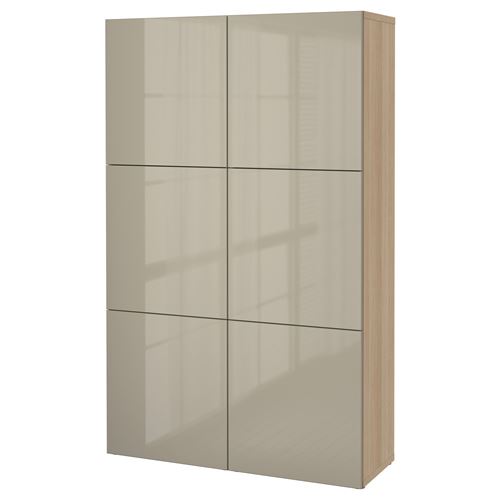 Комбинация для хранения - IKEA BESTÅ/BESTA/Беста/Бесто ИКЕА, 120x40x192 см, серый,