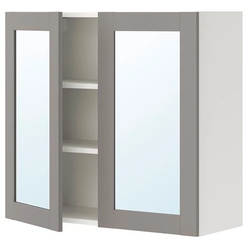 Навесной шкаф - ENHET IKEA/ЭНХЕТ ИКЕА, 80x30x75 см, белый за 20952 ...