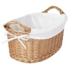 Корзина для белья - IKEA TOLKNING, 28х56 см, бежевый/белый/коричневый, ИКЕА (изображение №1)