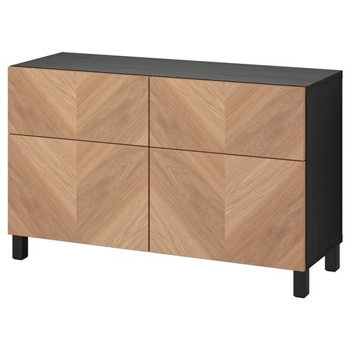 Комбинация для хранения - IKEA BESTÅ/Бесто ИКЕА, 120x42x74 см, коричневый,