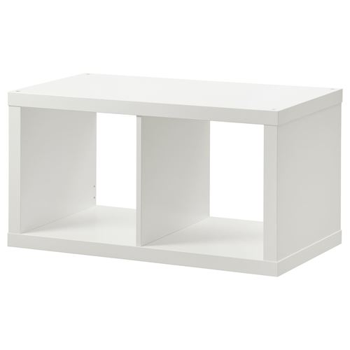 Стеллаж 2 ячейки - IKEA KALLAX, 77х41 см, белый, КАЛЛАКС ИКЕА