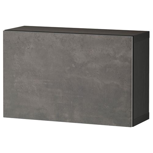 Навесной шкаф - IKEA BESTÅ/BESTA, 60x22x38 см, серый, Бесто ИКЕА