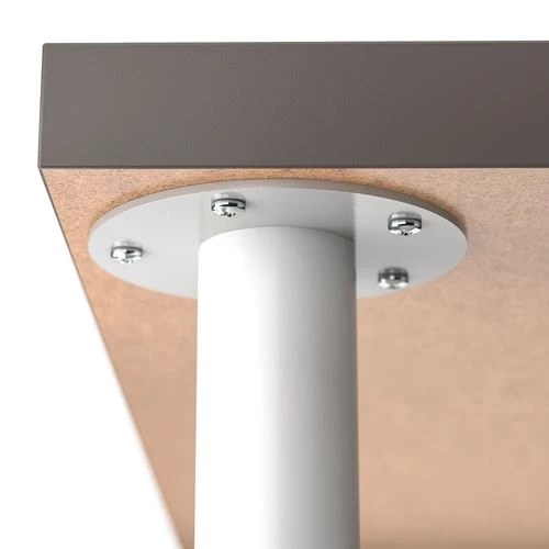 Письменный стол - IKEA LAGKAPTEN/OLOV, 120х60х63-93 см, темно-серый/белый, ЛАГКАПТЕН/ОЛОВ ИКЕА (изображение №5)