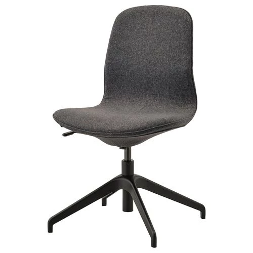 Офисный стул - IKEA LÅNGFJÄLL/LANGFJALL, 67x67x92см, черный, ЛОНГФЬЕЛЛЬ ИКЕА (изображение №1)