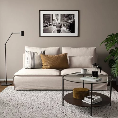 3-местный диван - IKEA SÖDERHAMN/SODERHAMN/СЁДЕРХАМН ИКЕА, 83х99х186 см, серый (изображение №2)