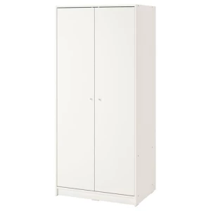 Гардероб 2-дверный - IKEA KLEPPSTAD, 79x176 см, белый  КЛЕППСТАД ИКЕА