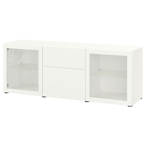 Комбинация для хранения - IKEA BESTÅ/BESTA/БЕСТА/БЕСТО ИКЕА, 180x42x65 см, белый,