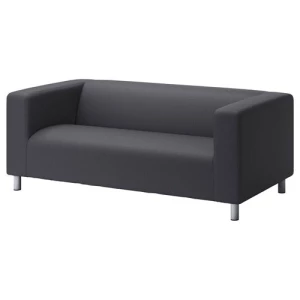 2-местный диван - iKEA KLIPPAN, 66x88x180см, черный, КЛИППАН ИКЕА