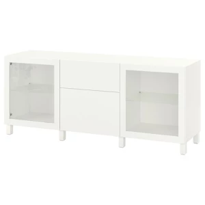 Комбинация для хранения - IKEA BESTÅ/BESTA, 180x42x74 см, белый, Беста/Бесто ИКЕА