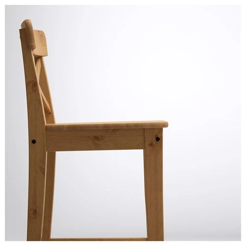 Барный стул - IKEA INGOLF/ИКЕА ИНГОЛЬФ, 39х45х93см, морилка/антик (изображение №3)