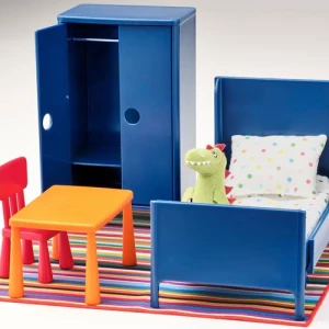 Кукольная мебель - IKEA HUSET, синий/красный ХУСЕТ ИКЕА