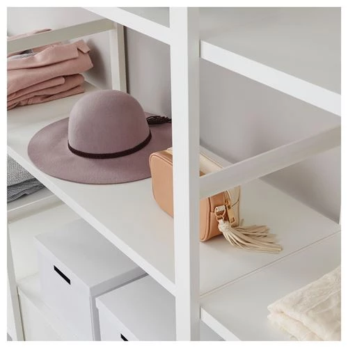 Открытый шкаф - IKEA ELVARLI/ЭЛВАРЛИ ИКЕА, 245х40х216 см, белый (изображение №4)