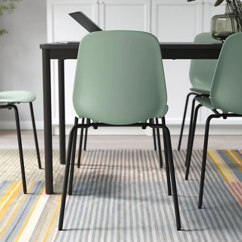 Стул - IKEA LIDАS/SEFAST/LIDAS, 87х52х50 см, зеленый/черный, ИКЕА (изображение №3)