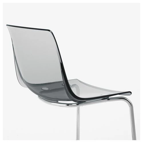 Стул - IKEA TOBIAS, 82х55х56 см, пластик серый/хром, ТОБИАС ИКЕА (изображение №3)