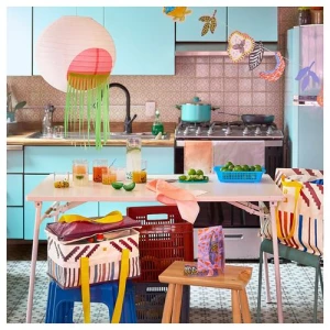 Стакан - IKEA OMSESIDIG/ÖMSESIDIG, 4 предмета, прозрачное стекло/смешанные цвета ИКЕА