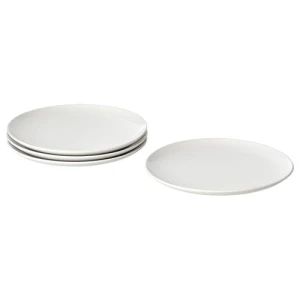 Набор тарелок - IKEA GODMIDDAG, 26 см, 4 предмета белый ИКЕА
