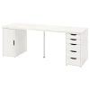 Письменный стол - IKEA ALEX, 200x60 см, белый, Алекс ИКЕА
