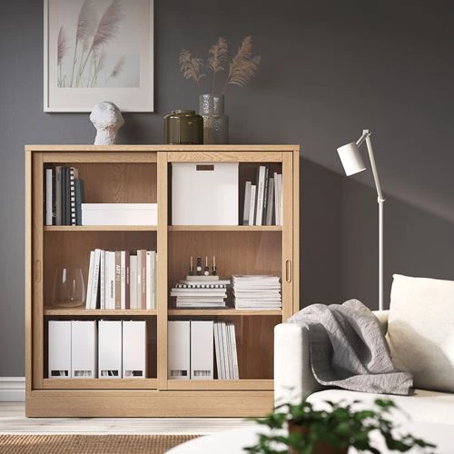 Шкаф - TONSTAD IKEA/ Т ОНСТАД ИКЕА, 121x37x120 см, дубовый шпон (изображение №2)