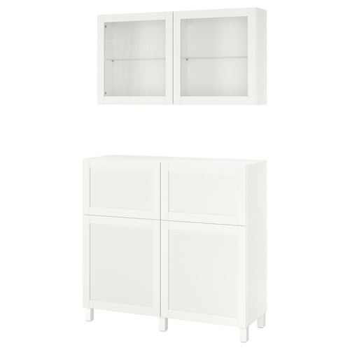 Комбинация для хранения - IKEA BESTÅ/BESTA/Беста/Бесто ИКЕА, 120x42x213 см, белый,