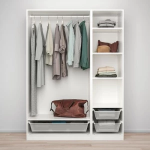 Гардероб - IKEA PAX, 150x58x201 см, белый ПАКС ИКЕА