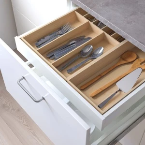 Поднос для столовых приборов - IKEA UPPDATERA, 52х50 см, светлый бамбук УППДАТЕРА ИКЕА