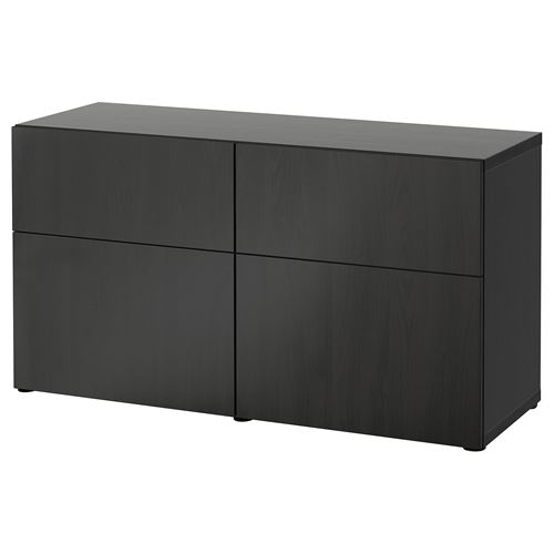 Комбинация для хранения - IKEA BESTÅ/BESTA/Беста/Бесто ИКЕА, 120x42x65 см, черный,