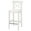 Барный стул - IKEA INGOLF/ИНГОЛЬФ ИКЕА, 40х45х91 см, белый