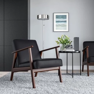 Кресло - IKEA EKENÄSET/EKENASET, 64х78х76 см, черный, ЭКЕНЭСЕТ ИКЕА