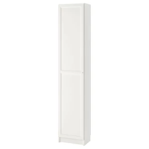 Книжный шкаф с дверью - BILLY/OXBERG IKEA/БИЛЛИ/ОКСБЕРГ ИКЕА, 42х40х202 см, белый
