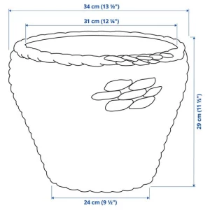 DRUVFLÄDER пластиковый горшок ИКЕА