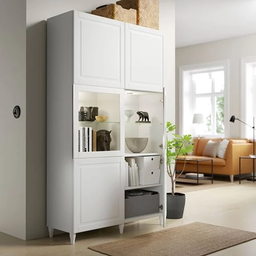 Комбинация для хранения - IKEA BESTÅ/BESTA/ Беста/Бесто ИКЕА, 120x42x202 см, белый, (изображение №2)