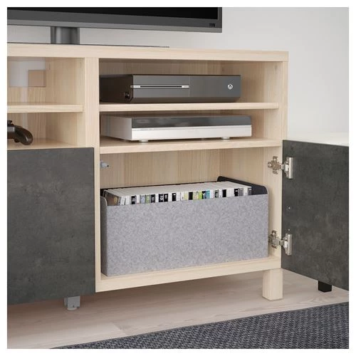 Тумба под ТВ - IKEA BESTÅ/BESTA, 120x40x74 см, коричневый, Бесто ИКЕА (изображение №3)