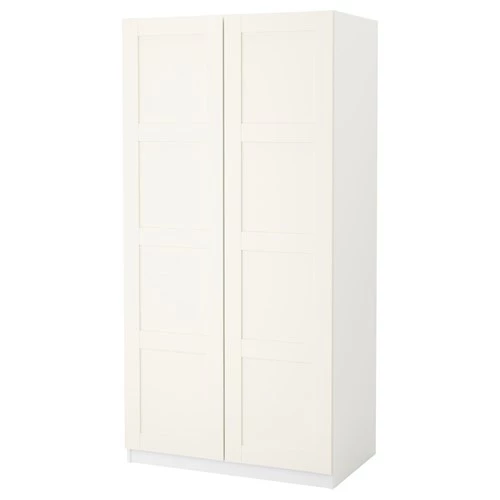 Гардероб - IKEA PAX/BERGSBO/ПАКС/БЕРГСБУ ИКЕА, 100x60x201 см, белый (изображение №2)