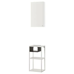 Комбинация для хранения - IKEA ENHET, 40х30х150 см, белый, ЭНХЕТ ИКЕА