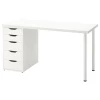 Письменный стол - IKEA LAGKAPTEN/ALEX, 140x60 см, белый, Алекс/Лагкаптен ИКЕА