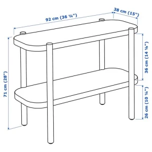 Консольный стол - IKEA LISTERBY, 71х92 см, оранжевый, ЛИСТЕРБИ  ИКЕА